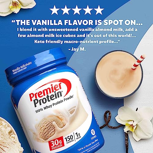 Vanilla Milkshake Protein Powder, 30g Protein, Keto-Friendly