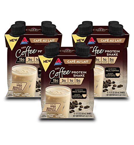 Atkins Café au Lait Iced Coffee Protein Shakes