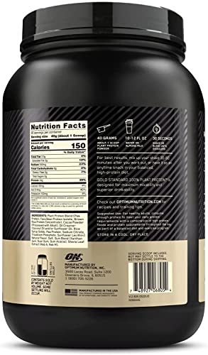 Plant-Based Protein: Zero Sugar, Vegan Gold Standard
