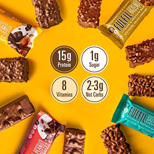 FULFIL Protein Snack Bars Variety Pack, 12 Count