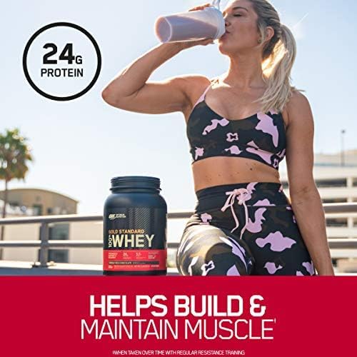 Gold Standard Whey Protein Powder, Double Rich Chocolate 1lb