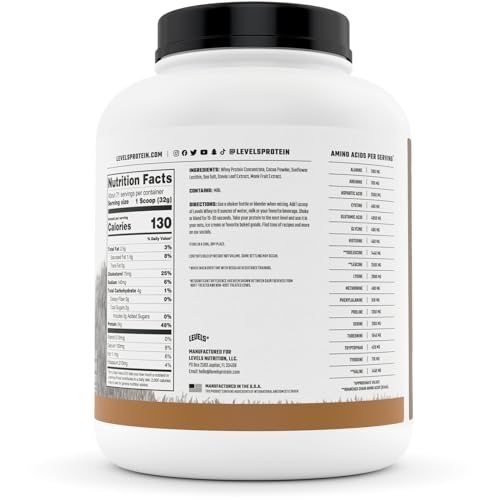 Grass Fed Whey Protein, Hormone-Free, Double Chocolate, 5LB