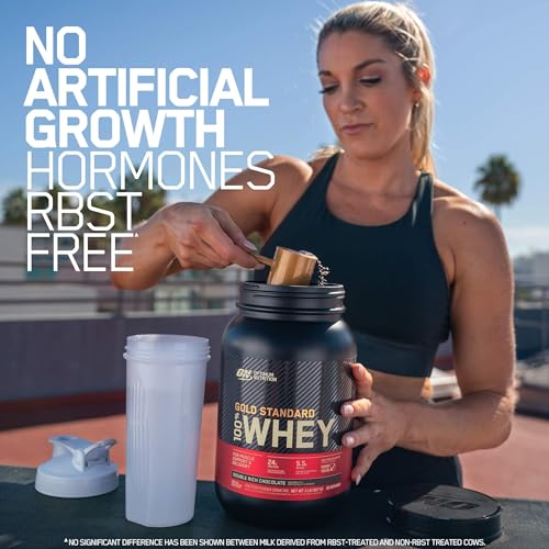 Gold Standard Whey Protein Powder, Double Rich Chocolate 1lb