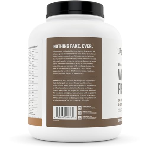 Grass Fed Whey Protein, Hormone-Free, Double Chocolate, 5LB
