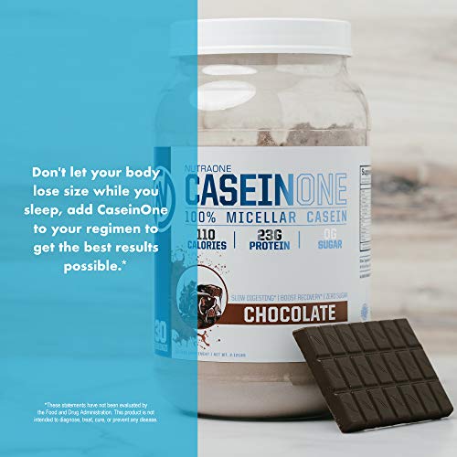 NutraOne 100% Casein Protein Powder - Chocolate 2.11 lbs