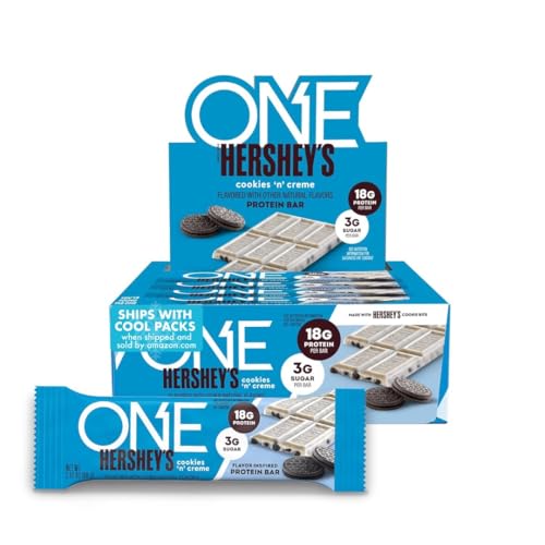 Hershey's Cookies 'n' Creme Protein Bars - 12 Pack
