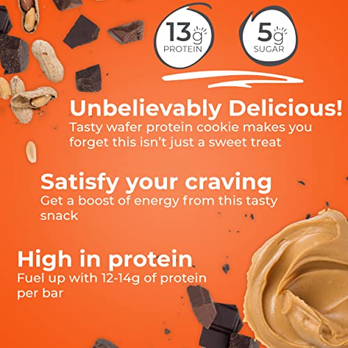Power Crunch Peanut Butter Fudge Protein Bars, 12 Count