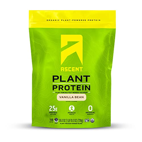 Ascent Vegan Protein Powder - Vanilla 20 Servings