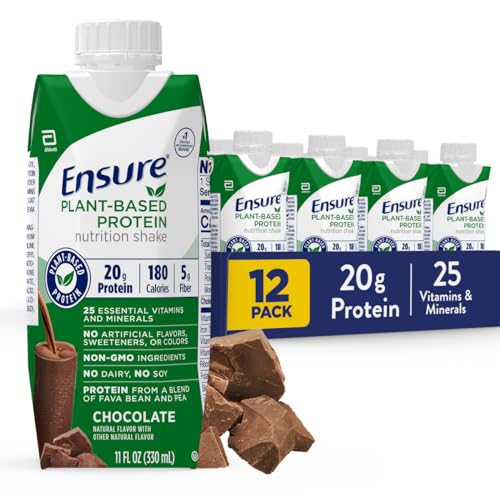 Plant-Based Vegan Protein Shakes, Chocolate, 20g Protein