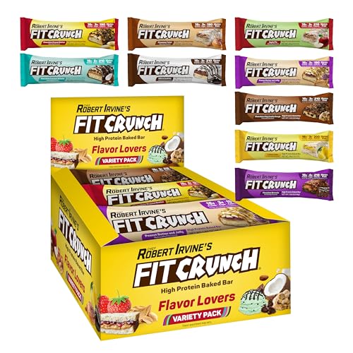 FITCRUNCH Snack Size Protein Bars - 9 Count