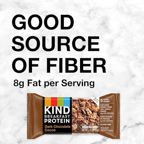 KIND Dark Chocolate Cocoa Protein Snack Bars