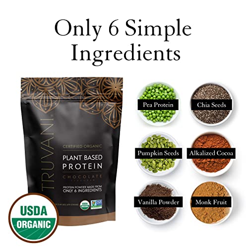 Truvani Chocolate Vegan Pea Protein Powder 20g