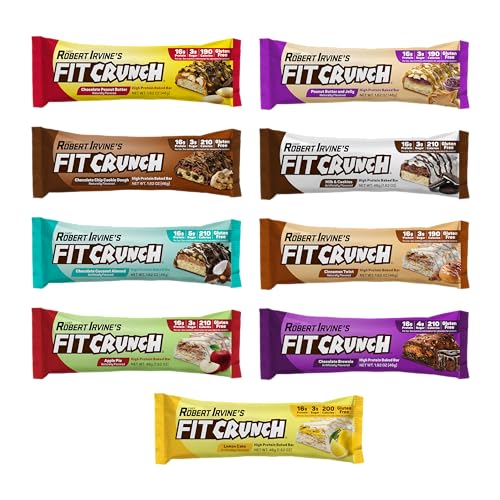 FITCRUNCH Snack Size Protein Bars - 9 Count
