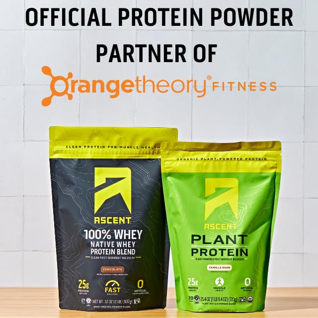 Ascent Vegan Protein Powder - Vanilla 20 Servings