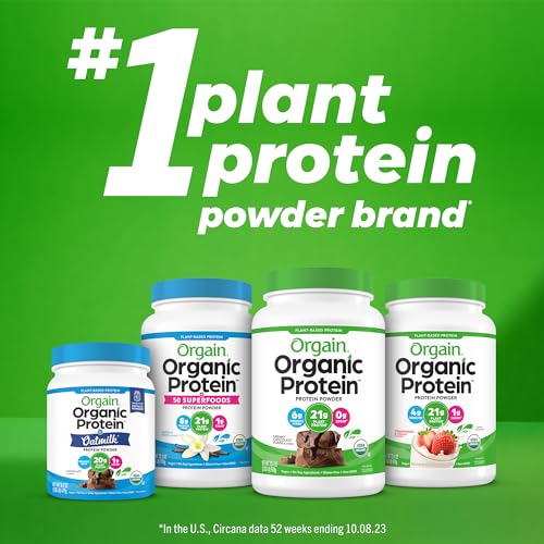 Orgain Vegan Peanut Butter Protein Powder, 21g Protein