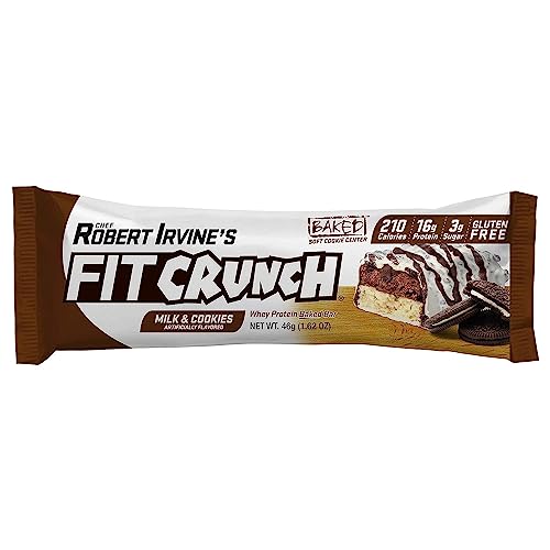 FITCRUNCH Snack Size Protein Bars - 9 Count