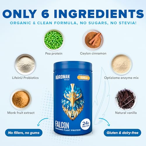 BIRDMAN Falcon Vegan Protein Powder - Vanilla Flavor