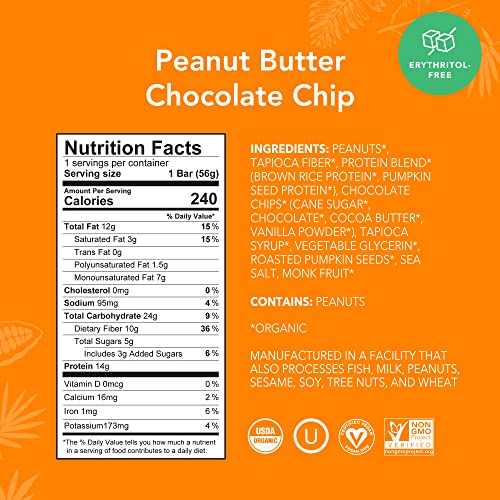 ALOHA Peanut Butter Chocolate Chip Protein Bars