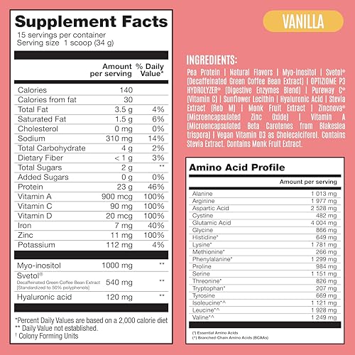 Fitmingo Vegan Protein Powder for Women - Vanilla