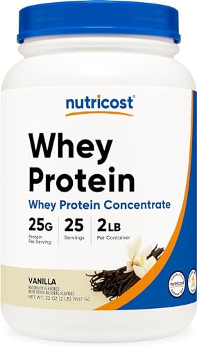 Nutricost Vanilla Whey Protein Concentrate 2lbs