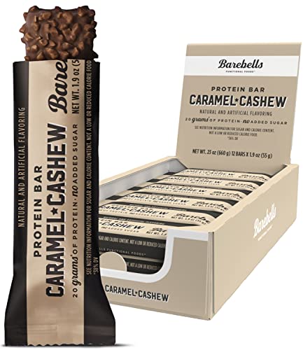 Barebells Caramel Cashew Protein Bars - 12 Count