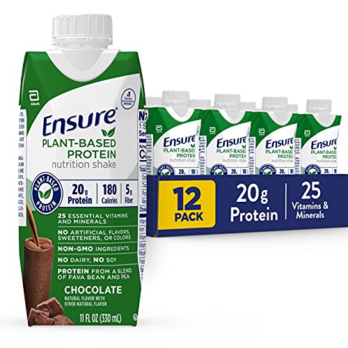 Plant-Based Vegan Protein Shakes, Chocolate, 20g Protein