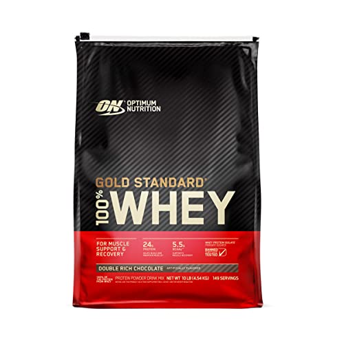 Gold Standard 100% Whey Protein, Double Rich Chocolate, 10lb