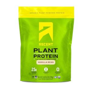 Ascent Vegan Protein Powder - Vanilla 20 Servings