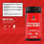 Six Star Nitric Oxide Fury Pre-Workout - 60 Count