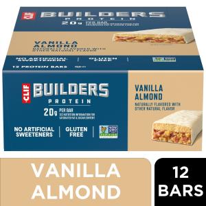 CLIF Builders Vanilla Almond Protein Bars - 20g Protein