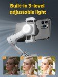 Smartphone Gimbal Stabilizer with Wireless Charging & LED