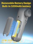 Smartphone Gimbal Stabilizer with Wireless Charging & LED