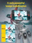 Smartphone Gimbal Stabilizer with Wireless Charging & LED