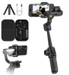 Smartphone 3-Axis Gimbal Stabilizer with Extension Light