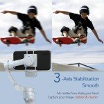 Smartphone Gimbal Stabilizer with Adjustable Fill Light