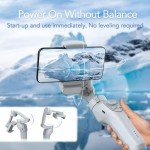 Smartphone Gimbal Stabilizer with Adjustable Fill Light