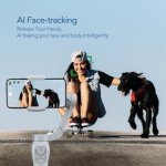 Smartphone Gimbal Stabilizer with Adjustable Fill Light