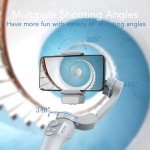 Smartphone Gimbal Stabilizer with Adjustable Fill Light