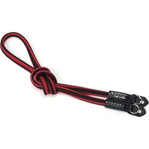 ARTISAN&ARTIST Black and Red Silk Camera Strap