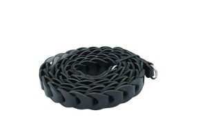 Black Leather 100cm Monochrome Camera Strap