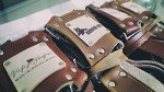 GOLDEN ARROW Leather Camera Strap Belt - Tan