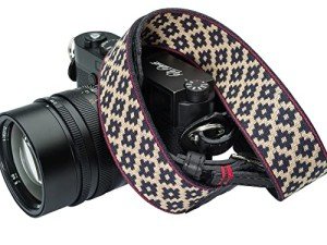 Buenos Aires Leather Camera Strap - Black & Tan