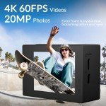 Icefox 4K Waterproof Action Camera with Microphone