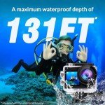 Icefox 4K Waterproof Action Camera with Microphone