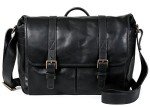 ONA Brixton Black Leather Camera Messenger Bag