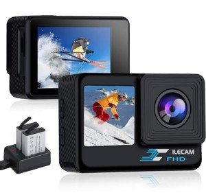 Xilecam WiFi Waterproof Dual Screen Action Camera
