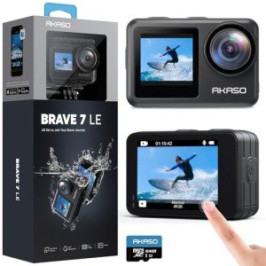 AKASO Brave 7 LE 4K Action Camera Bundle