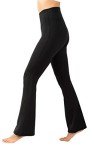 Squat-Proof Flare Leg Yoga Pants - Black