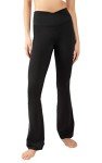 Squat-Proof Flare Leg Yoga Pants - Black