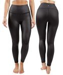 High Waisted Tummy Control Faux Leather Leggings